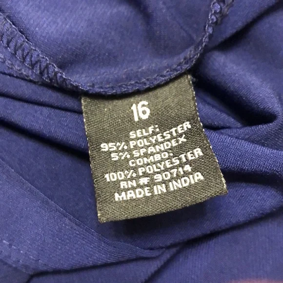 Blue MSK dress with rhinestone embellishment โฆ size 16. Worn once! - Picture 6 of 8